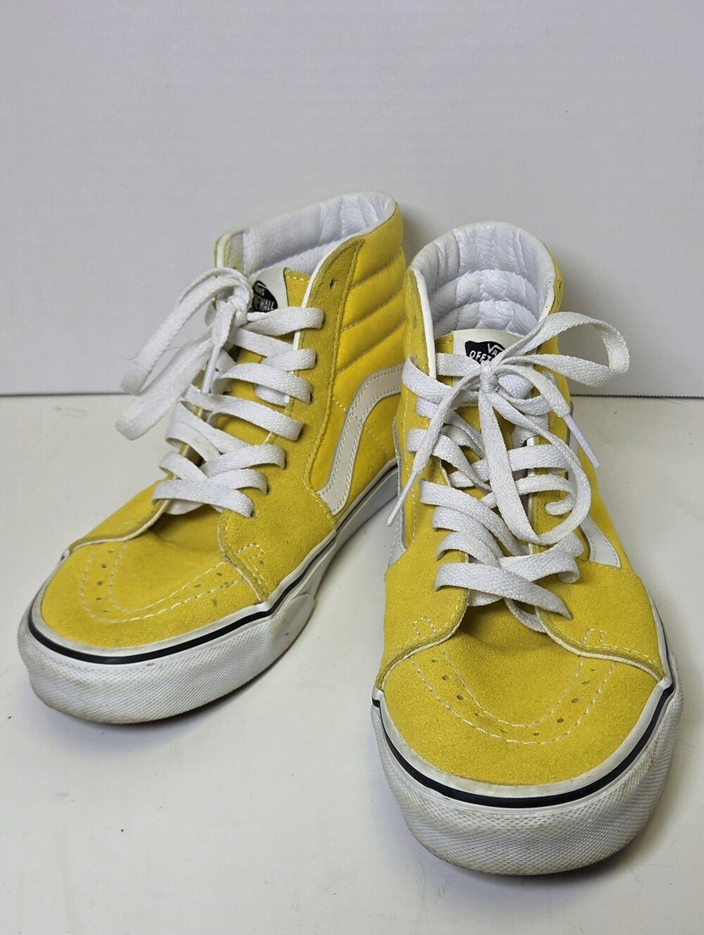 Vans Sk8-Hi Vibrant Yellow Canvas & Suede High Top Sneakers